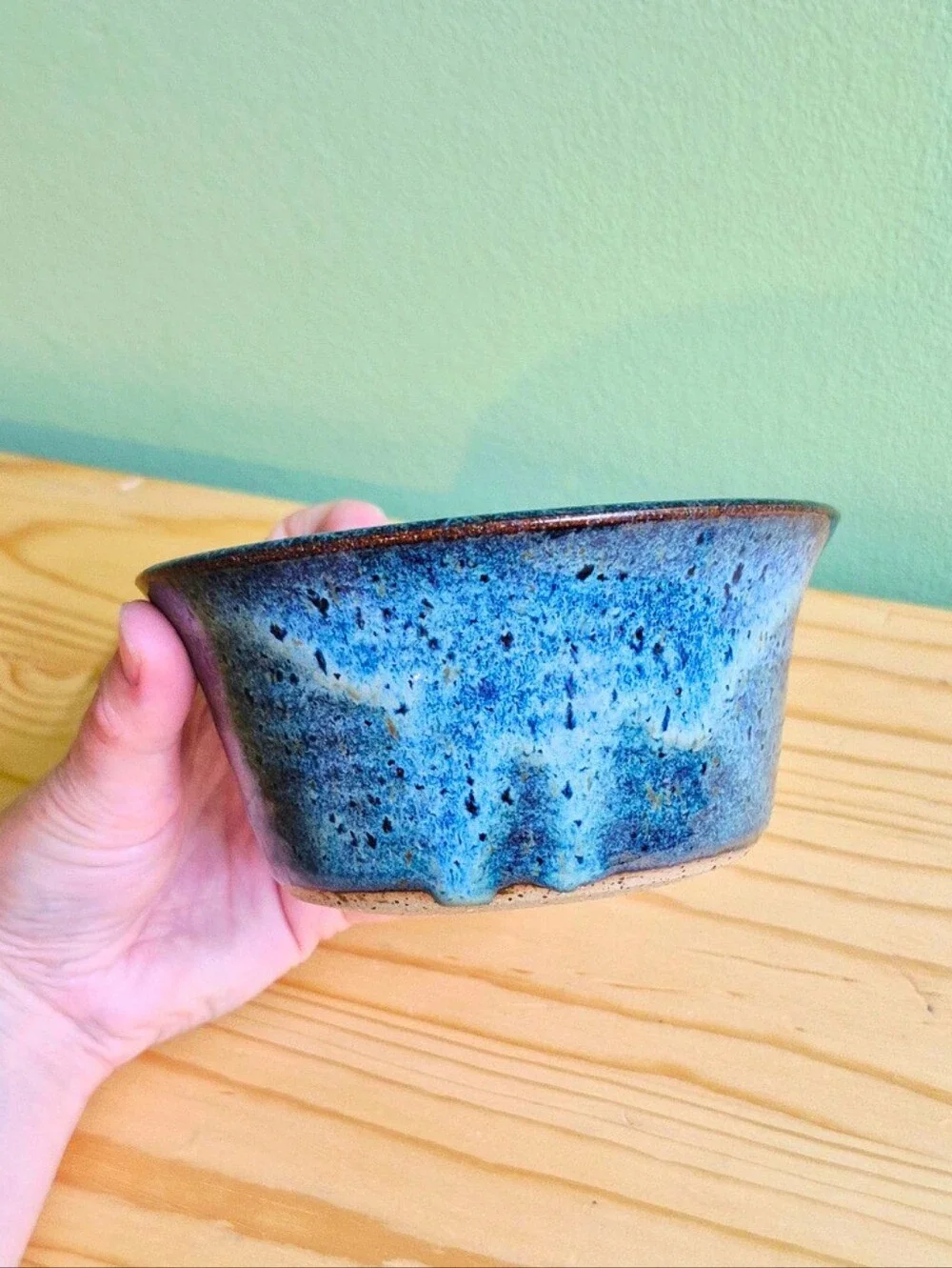 Hand-thrown stoneware baking dish